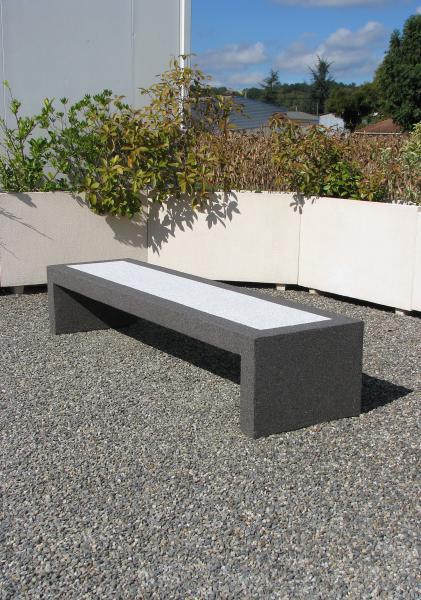 Banquette béton bicolore Jupiter